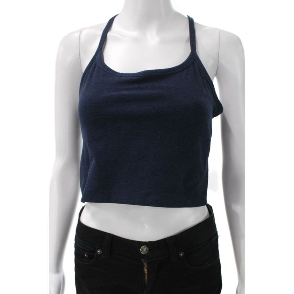 Beyond Yoga Womens Pullover Sports Bra Navy Blue Size Large